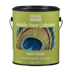 Modern Masters Shimmer Satin Platinum Water-Based Metallic Paint 1 gal