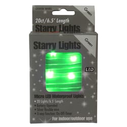 Holiday Bright Lights LED Micro Dot/Fairy Green 20 ct Christmas Lights