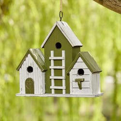 Glitzhome 12.75 in. H X 6 in. W X 14.75 in. L Wood Bird House