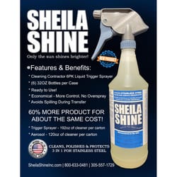 Sheila Shine No Scent Fine Metal Cleaner and Polish 1 qt Liquid