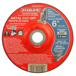 Diablo 6 in. D X 7/8 in. Steel Metal Cut-Off Disc 1 pc
