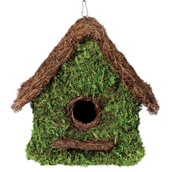 SuperMoss 7 in. H X 7 in. W X 7 in. L Natural Fiber Bird House