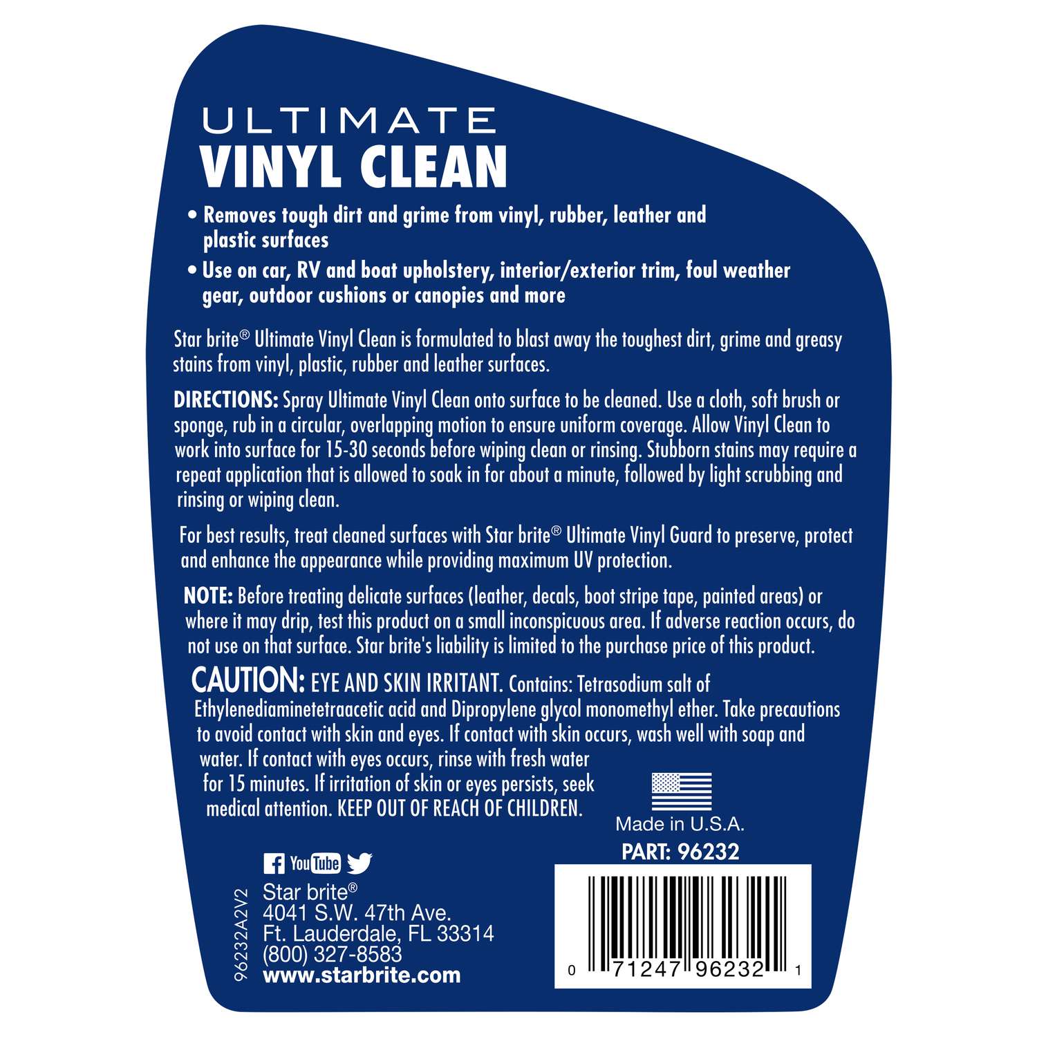 Star brite Vinyl Cleaner/Restorer Liquid 16 oz - Ace Hardware