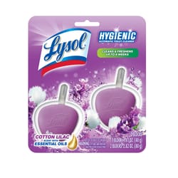 Lysol Hygienic Cotton Lilac Scent Automatic Toilet Bowl Cleaner 2.82 oz Tablet