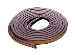 M-D Brown Rubber Weather Stripping Tape For Doors and Windows 17 ft. L X 7/32 in.