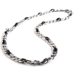 Mad Man Mens Brenden Black/Silver Necklace Stainless Steel