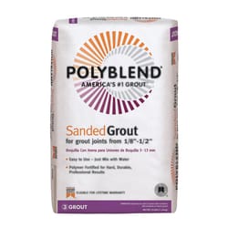 Custom Building Products Polyblend Indoor and Outdoor Bright White Sanded Grout 25 lb