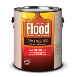 Flood Pro Series Solid Satin Cedar Acrylic Wood Stain 1 gal