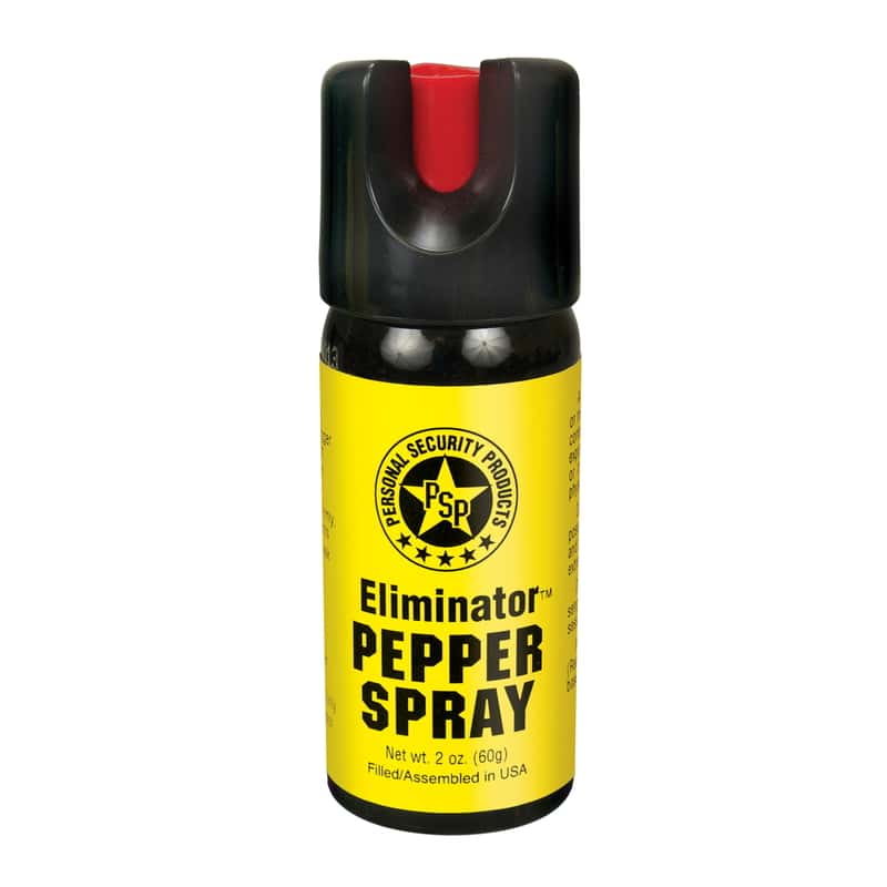 Eliminator Black/Yello MultiMaterial Pepper Spray Ace Hardware
