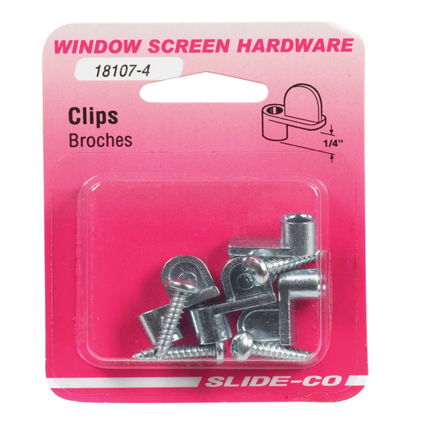 Crawford Textured Silver Spring Steel Grip Clip For 0.16 4 pk