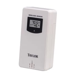Taylor Deluxe Wireless Wireless Remote Sensor Plastic White 3.75 in.