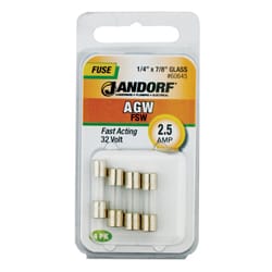 Jandorf AGW 2.5 amps Fast Acting Fuse 4 pk