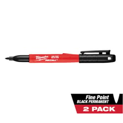 Milwaukee INKZALL Black Fine Tip Jobsite Marker 2 pk