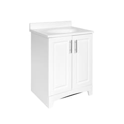 Royal Cabinets Single White Vanity Combo 24-1/2 in. W X 19 in. D X 36 in. H
