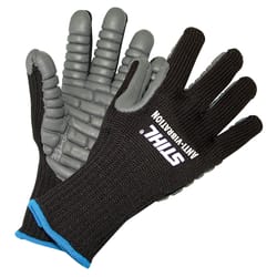 STIHL Unisex Outdoor Work Gloves Black/Gray L 1 pk