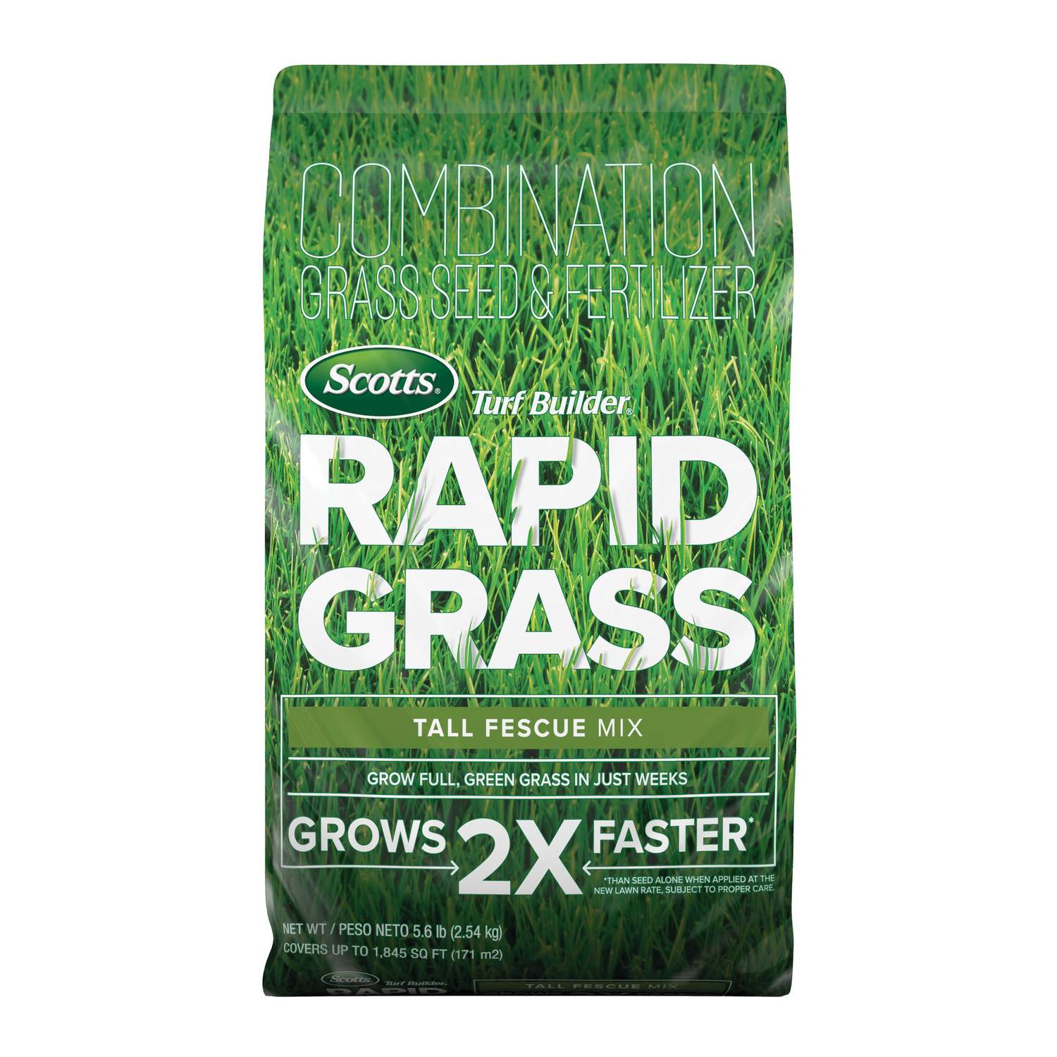Scotts Turf Builder Rapid Tall Fescue Full Sun/Light Shade Grass Seed 5