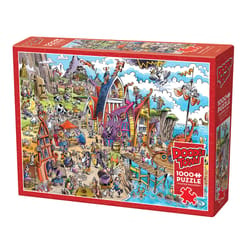 Cobble Hill Doodle Town Viking Village Jigsaw Puzzle 1000 pc