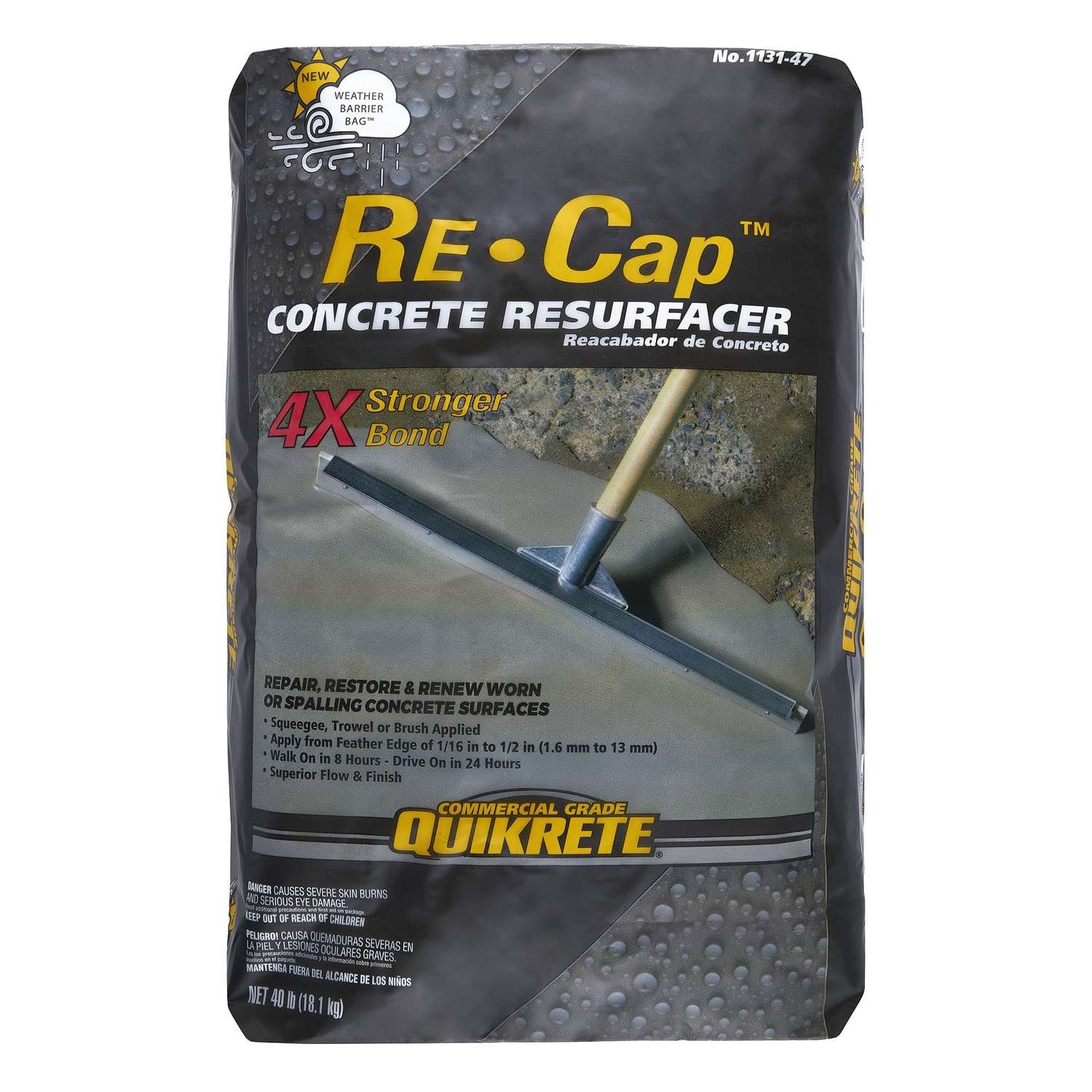 Quikrete Re-Cap Concrete Resurfacer 40 lb - Ace Hardware