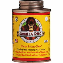 Gorilla PVC PrimaGlue Clear Primer and Cement 4 oz