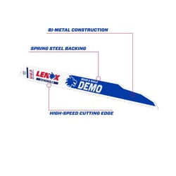 Lenox 12 in. Bi-Metal Reciprocating Saw Blade 6 TPI 25 pk