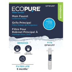 EcoPure Main Faucet Under Sink Replacement Filter