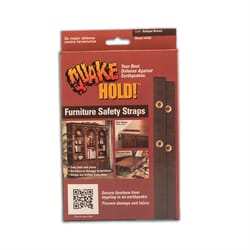 Quake Hold Nylon Self Adhesive Furniture Strap Brown Assorted 1 in. W X 15 in. L 1 pk