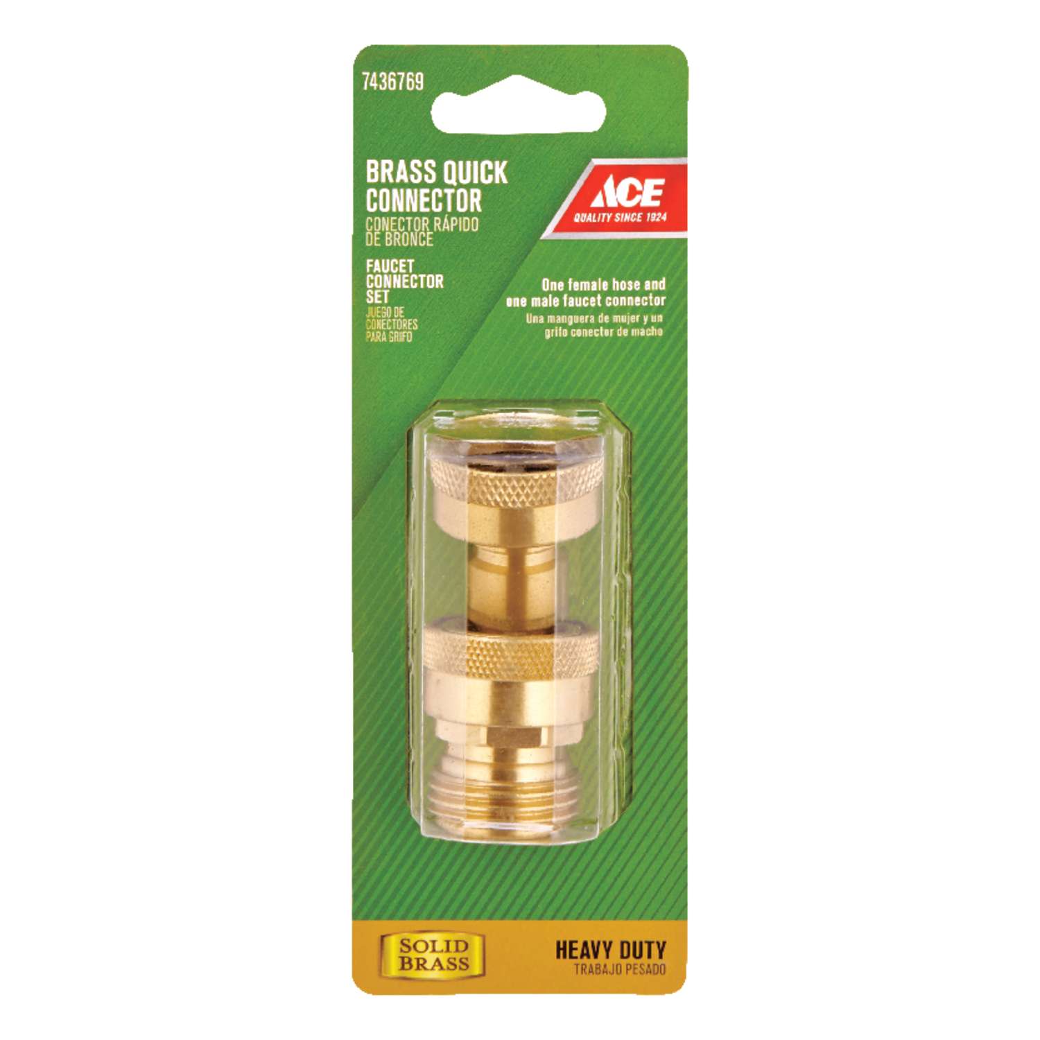 Ace 3/4 in. Brass Threaded Male/Female Quick Connector Faucet Set Ace