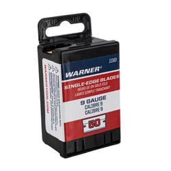Warner Carbon Steel Single Edge Blade Dispenser with Blades 1.55 in. L 50 pc