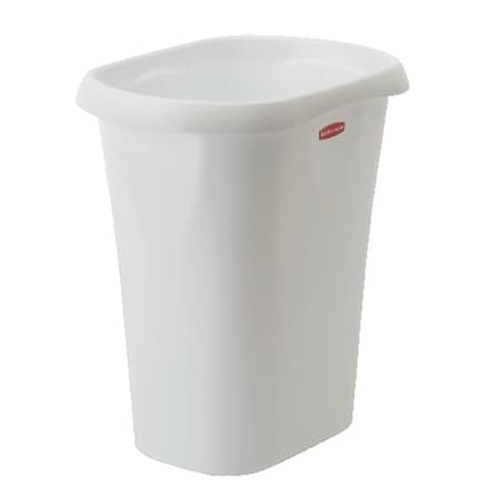 Rubbermaid 9 gal Bisque Plastic Open Top Trash Can - Ace Hardware