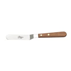 Ateco Brown/Silver Stainless Steel/Wood Icing Spatula