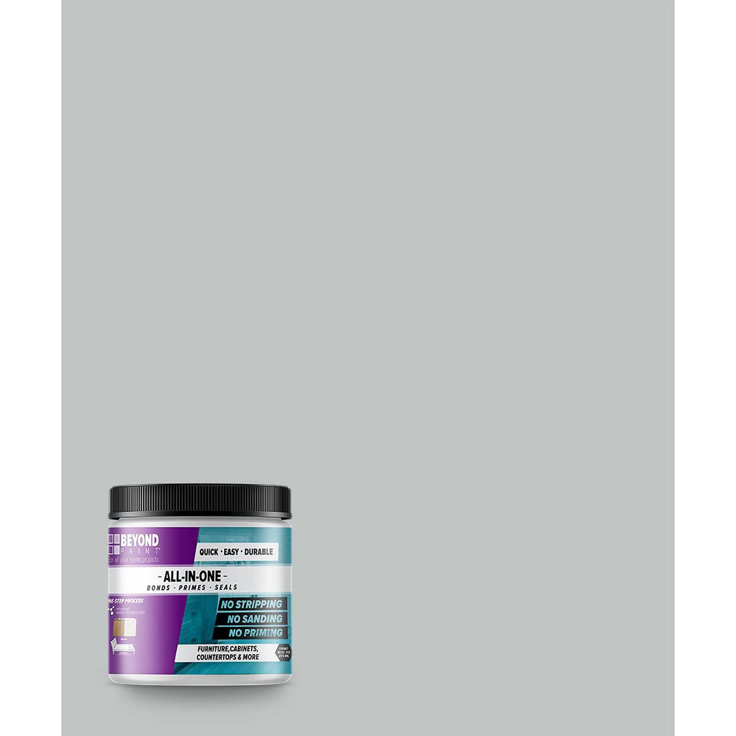 Beyond Paint Matte Soft Gray Water Based Paint Exterior and Interior 1 pt Mfr BP40CP Ace Hardware