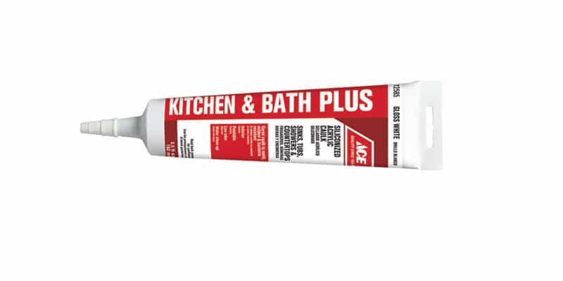 Ace White Siliconized Acrylic Kitchen And Bath Adhesive Caulk 5 5