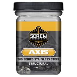 Screw Products AXIS No. 9 X 3 in. L Star Stainless Steel Wood Screws 1 lb 76 pk
