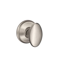 Schlage F Series Siena Satin Nickel Passage Knob 1-3/4 in.