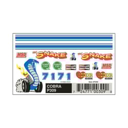 PineCar Dry Transfer Decal Multicolored