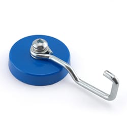 Magnet Source 4 in. L X 2.25 in. W Blue Reversible Magnetic Hook 25 lb. pull 1 pc