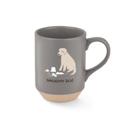 Pet Shop by Fringe Studio 12 fl. oz. Gray BPA Free Naughty Dog Mug