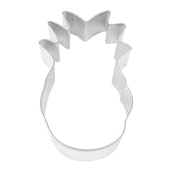 R&M International Pineapple 2 in. W X 4 in. L Cookie Cutter Silver 1 pc