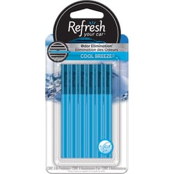 Refresh Your Car! Cool Breez Scent Car Vent Clip Solid 6 pk