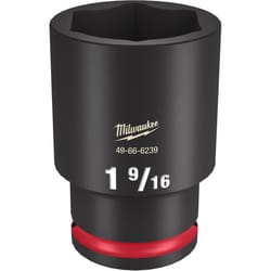 Milwaukee Shockwave 1-9/16 in. X 1/2 in. drive SAE 6 Point Deep Impact Socket 1 pc