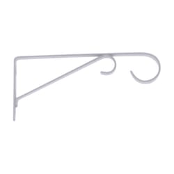 Living Accents White Steel 9 in. H Straight with Loop Plant Hook 1 pk