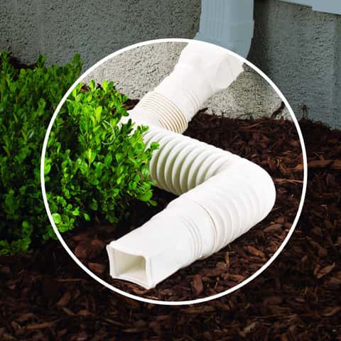 Rain Gutter Downspout Extensions Drain Adapter, No Dig Catch Basin