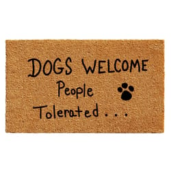 Home & More 1.42 W X 2.42 L Multi-color People Tolerated Coir Door Mat