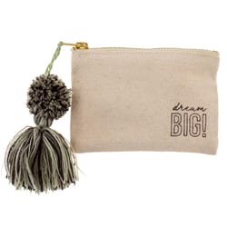 Karma Dream Big Tassel Card Holder Cotton Canvas 1 pk