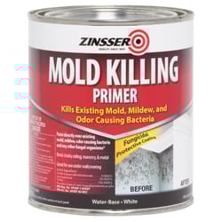 Zinsser  White  Water-Based  Acrylic  Mold Killing Primer  1 qt. 