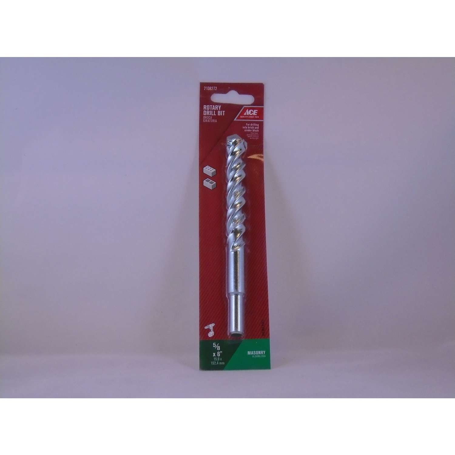 Ace 5/8 in. S X 6 in. L Steel Rotary Drill Bit 1 pc Ace Hardware