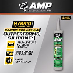 DAP AMP Gray Polymer Advanced Hybrid Self-Leveling Sealant 9 oz