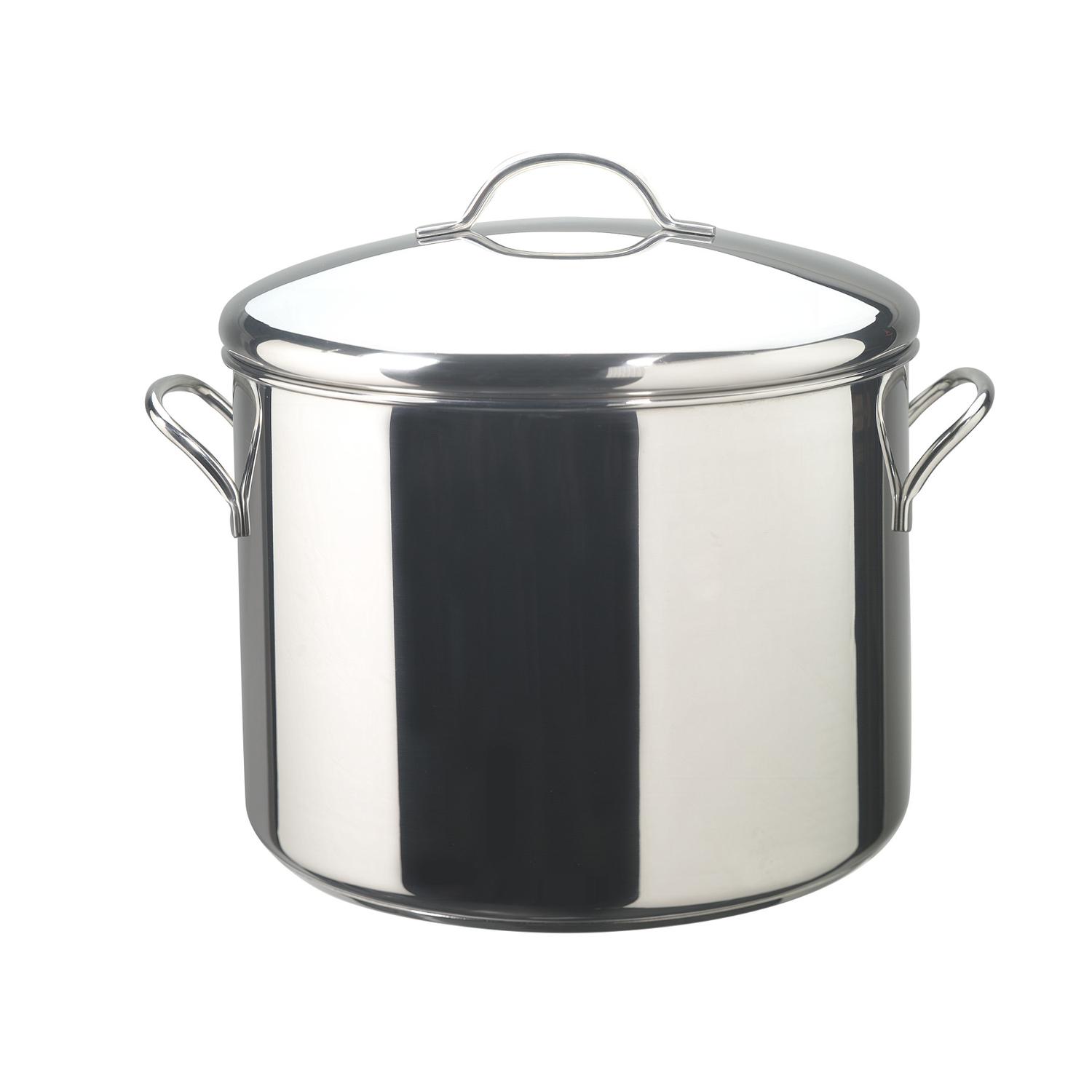 Farberware Stainless Steel Stockpot 16 qt Gray Sansujyuku sansujyuku.com