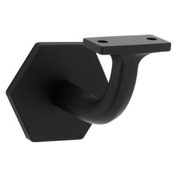 National Hardware Powell Black Zinc Die Cast w/Steel Strap Handrail Bracket 3-5/32 in. L 150 lb