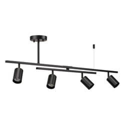 Globe Electric West Matte Black 4 lights Track Light Kit